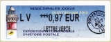 France 2013 Vignette d'affranchissement LISA  - Marcophilex Ouistreham 0,97 € Lettre Verte