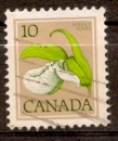 Canada 1977 YT 630 Obl Fleur sauvage Cypripede de passereau