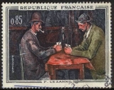 1703 - Y&T N° 1321 - oblitéré - Les Joueurs de Cartes de Paul Cézanne - 1961 - France