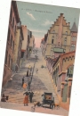 CPA LIEGE (BELGIQUE) MONTAGNE DE BUEREN - ANIMEE - CHARRETTE A CHIENS AU BAS DE L'ESCALIER