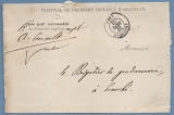 miniature ARGENTAN T15 23/9/1863 au verso cad Procureur Impérial (faible) T15 Ecouché