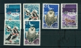Saint Pierre et Miquelon 425 430 1973 1/4 de cote faune OISEAUX neuf **TB MNH sin charnela Cote 37 