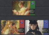 3 TELECARTES  FRAGONARD RENOIR MANET