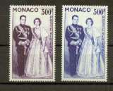 Monaco PA  71 72 1/4 de cote couple Princier neuf avec trace de charnière * TB MH cote 26