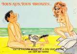 France CPSM Humour - Tous nus, tous bronzés