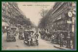 CPA PARIS  BOULEVARD MONTMARTRE écrite voy FM 1917