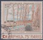 miniature FRANCE 1974 : yt 1812 Oblitéré/Used # Alfred Sisley - Canal du Loing