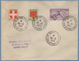 BT Rallye Aérien Champagne Epernay 28 / 5 / 1950 / N° 861 + 836 + 837 voy. TB L' Automne