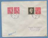 BT Foire de Saint - Etienne 17 / 9 / 1953  / N° 416 + 690 + 654 voy. TB  Mercure Dulac Iris