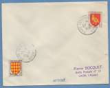 BT Foire Exposition de Rouen 27 / 5 / 1956  / N° 1003 + 1004 voy. TB Blason
