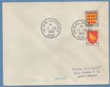 BT Salon de L' Automobile Paris 11 / 10 / 1956  / N° 1003 + 1004 voy. TB Blason