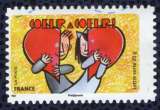 France 2014 Oblitéré Used Stamp Bonne année toute l´année Coeur à coeur