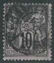 miniature FRANCE 1898 YT 103 obl cad imprimés - Type Sage N sous B - 10c noir sur lilas