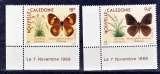 Nouvelle Calédonie PA 265 266 1990 Papillons datés neufs ** TB MNH sin charnela faciale 0.94