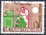 7946 - Y&T n° 287 - oblitéré - Fête des âmes errantes - Prières - 1966 - Vietnam du Sud