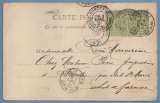CPA Versailles Obl Bordeaux Gironde T84 + Cours d'Aquitaine T84 1901 ar. Port Ste Marie T15 / Sage