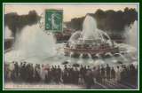 CPA Versailles Bassin de Latone jour de grandes eaux voy 1908 belle animation 