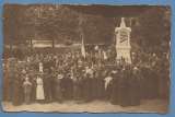 CPA PHOTO Procession monument aux Morts Grande Guerre non écrite non localisée état voir