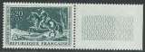 miniature FRANCE 1964 Y&T 1406 Neuf ** - Courrier à cheval , journée du timbre 1964 , bord de feuille