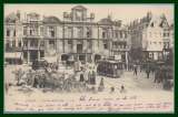 CPA Lille la Grand'Garde voy Mouchon 1903 > Belgique scan verso tramway attelages