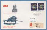 miniature Suisse paire N° 810 Poisson 1er Vol direct  Genéve >  Prague 1/6/1968 