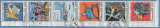 France bande 6 TP du carnet Communication 1988 Obl  cote 4,80€