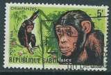 miniature GABON 1967 Y&T 205 (o) - Singe Chimpanzé