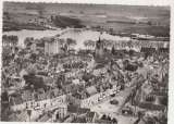 cpsm 45 Beaugency Vue aérienne perspective sur la Loire .....