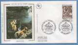 France FDC silk soie Métier de la forêt 1995 Renwez Ardennes écureuil 