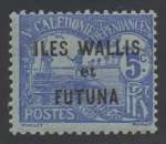 Wallis & Futuna Taxe 1 ** (MNH) pirogue