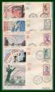 France FDC Héros de la Résistance série complète 25/4/1959  ( cote 15€ ) dt 4 tp au dos