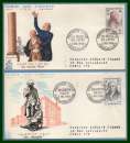 France FDC Croix Rouge 5/12/1959 ( cote 8€ ) voyagées Versailles St Just en Chaussée