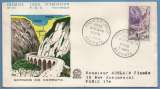 France FDC Gorges de Kerrata ALGERIE 1960 voyagée pont bridge brücke