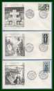 France FDC série complète Hauts lieux de la Résistance 7/4/1962 ( cote 22,50 € ) 