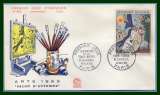 France FDC Marc Chagall  Paris 9/11/1963 ( cote 10 € ) 