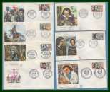 France FDC Célébrités 1963 complet dt GF( cote 20,10 € ) 