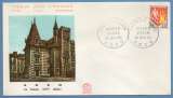 France FDC Blason d' Agen 1964 aigle env. vernissée