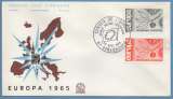 France FDC Europa Strasbourg 1965 