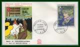 France FDC Toulouse Lautrec Albi 1965 ( cote 10 € ) peinture