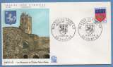 France FDC Blason de St Lô  1966 env. vernissée