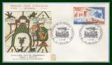 France FDC Bataille d'Hasting Bayeux 1966 Calvados cheval voilier