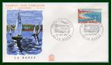 France FDC La Baule 1967  voile env. vernissée TB