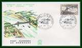 France FDC Le Grand Pont de Bordeaux 1967  bridge brücke env. vernissée 