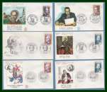 France FDC Célébrités complet 1967 ( cote 14 € ) 
