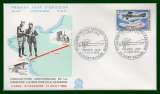 France FDC 1ère liaison postale Saint Nazaire 1968 avion