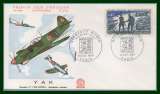 France FDC Normandie Niemen Paris 1969 avion parachutiste