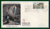 France PJFL Lourdes 28/2/1958 env. vernissée ( cote 9 € )
