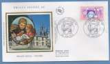 France FDC silk soie Philex jeunes Nevers 1988 N° 2529