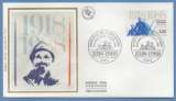 France FDC silk soie Armistice 11 Novenbre Paris 1988 N° 2549 guerre 14 18