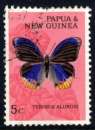 PAPOUASIE NOUVELLE GUINEE 1966 Y&T 86 (o) PAPILLONS